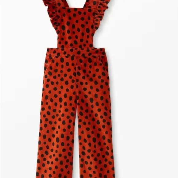 Hanna Andersson Black and Brown Playful Ruffled Jumpsuit - Picture 2 of 12